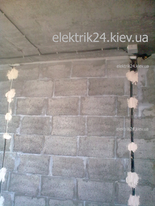 Монтаж проводки.